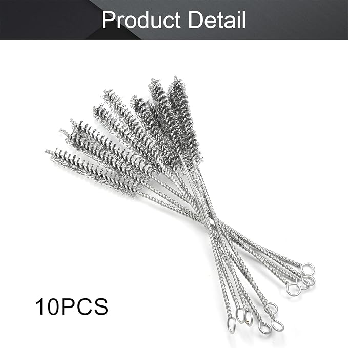 Utoolmart Steel Wire Cleaning Brush, Spiral Power Tube Cleaning Tool, Bottle - Image 4