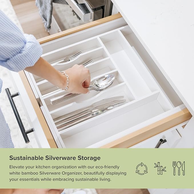 KitchenEdge Premium Silverware, Flatware and Utensil Organizer - Image 4