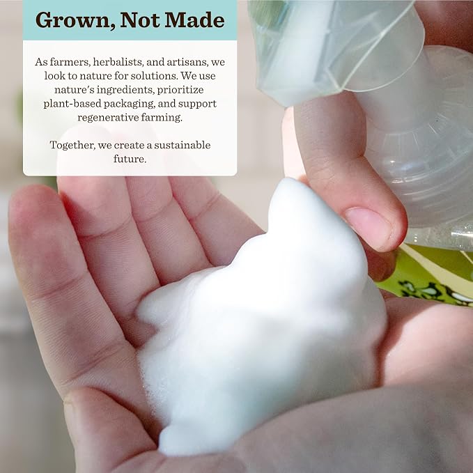 Moon Valley Herbal Foaming Hand Soap, Mint Lavender Two Pack, Recyclable Bottle - Image 4