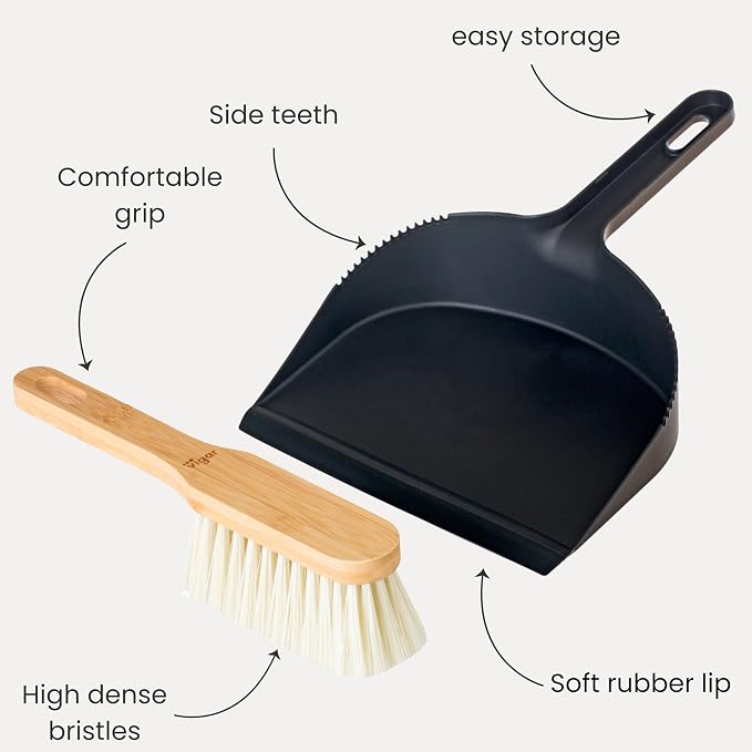 Vigar Vintage Mini Bamboo Broom - Image 3