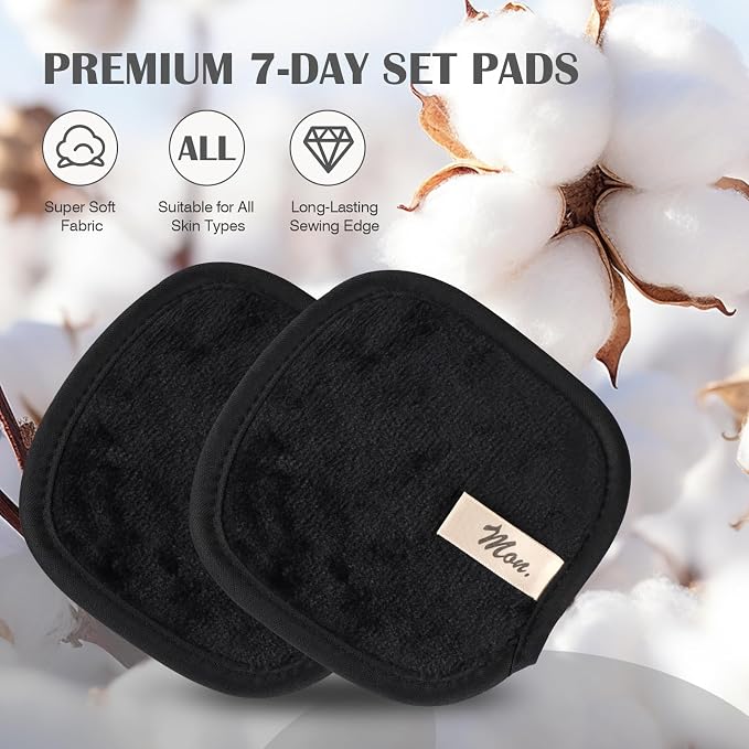 Orighty Makeup Remover Cloths 7-Day Set, Premium & Reusable Makeup Remover Pads - Image 3