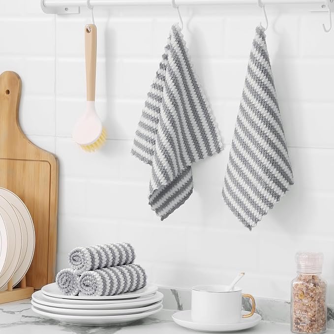 Homaxy 24 Pack Kitchen Dish Cloths, Ultra Soft and Absorbent Dish Towels - Image 7