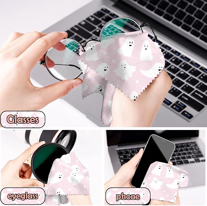6 PCS Glasses Cleaning Cloth Eyeglass Cleaning Cloth Lens Eyeglasses Microfiber - Image 5