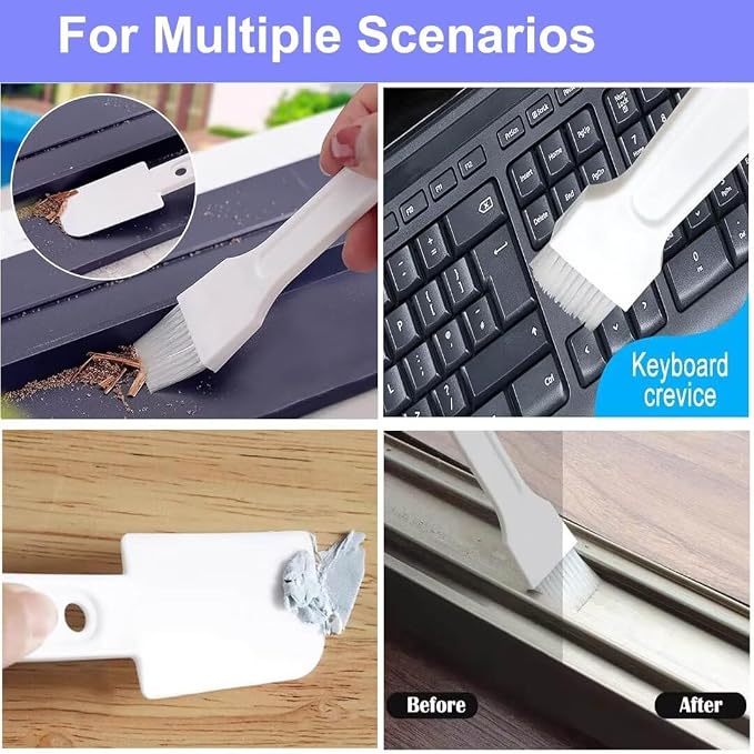 Deep Clean Brush Set Crevice Cleaning Brush Window Groove Cleaner Tools Kit - Image 4