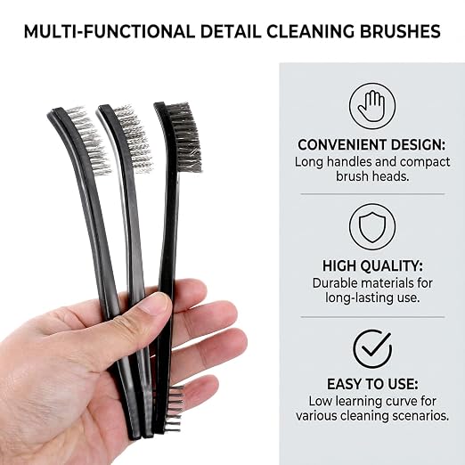 4 Pcs Small Cleaning Brushes, Small Wire Brush - Image 7