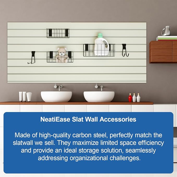 NeatiEase 29 PCS Slatwall Accessories Kit - Image 3