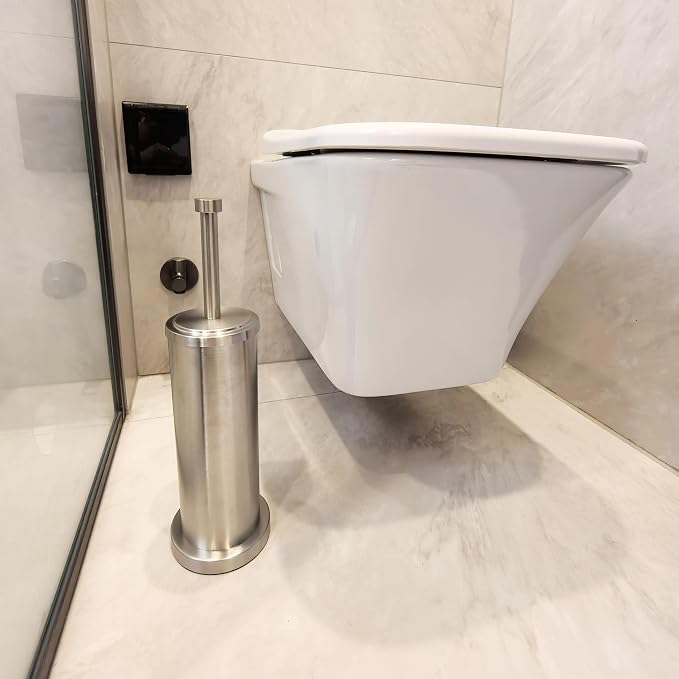 Brushed Nickel Toilet Bowl Brush - Image 7