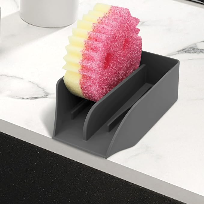 Smiley Face Sponge Holder for Scrub Daddy Kitchen Sink by AMAZYC-US