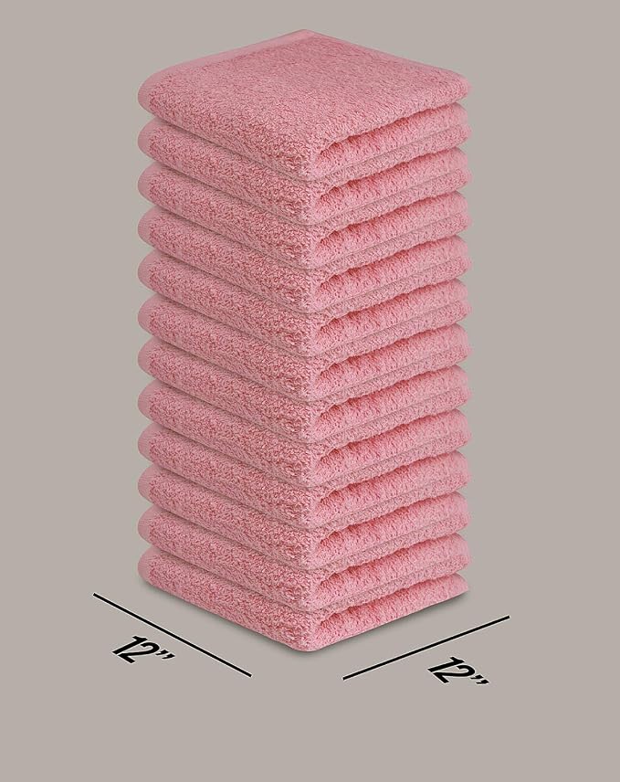 Softolle 100% Cotton Washcloths 24 Pack Soft, Highly Absorbent Washcloth - Image 6