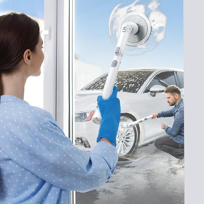 LABIGO Electric Spin Scrubber LA3 Pro, Cordless Bathroom Scrubber - Image 5
