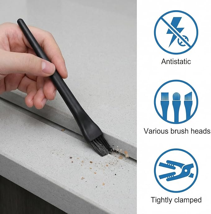 6 Pcs Small Cleaning Brushes for Tight Spaces Mini Electronics Cleaning Brush - Image 3