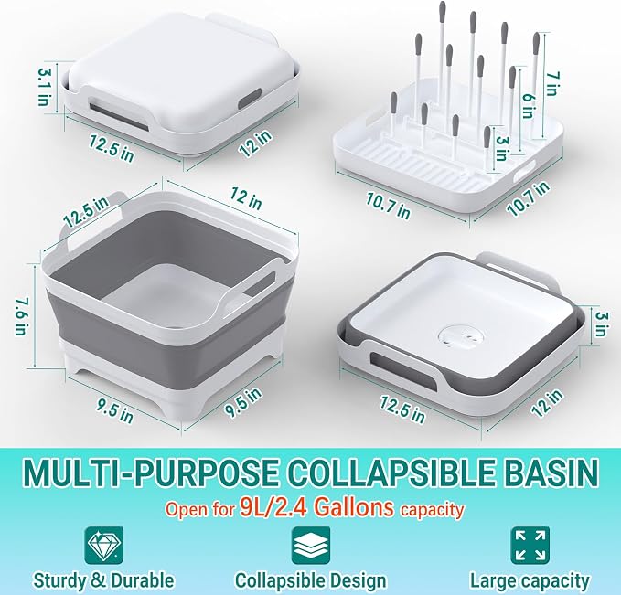 Collapsible Wash Basin for Baby Bottles - Image 9