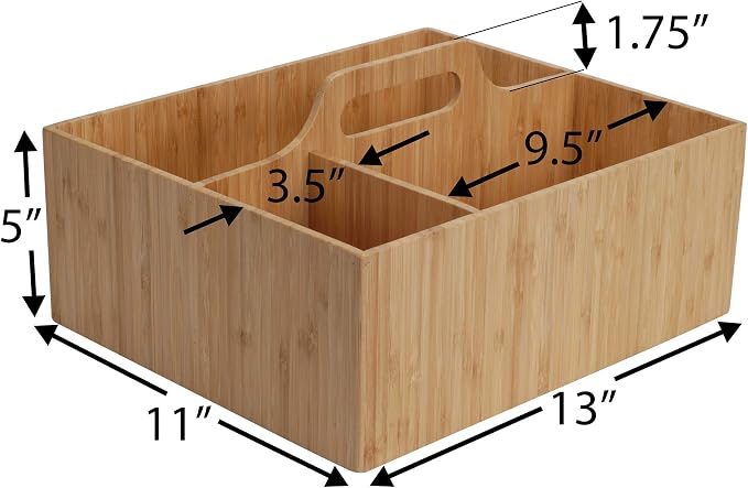 MobileVision Bamboo Multi-Purpose Caddy - Image 3