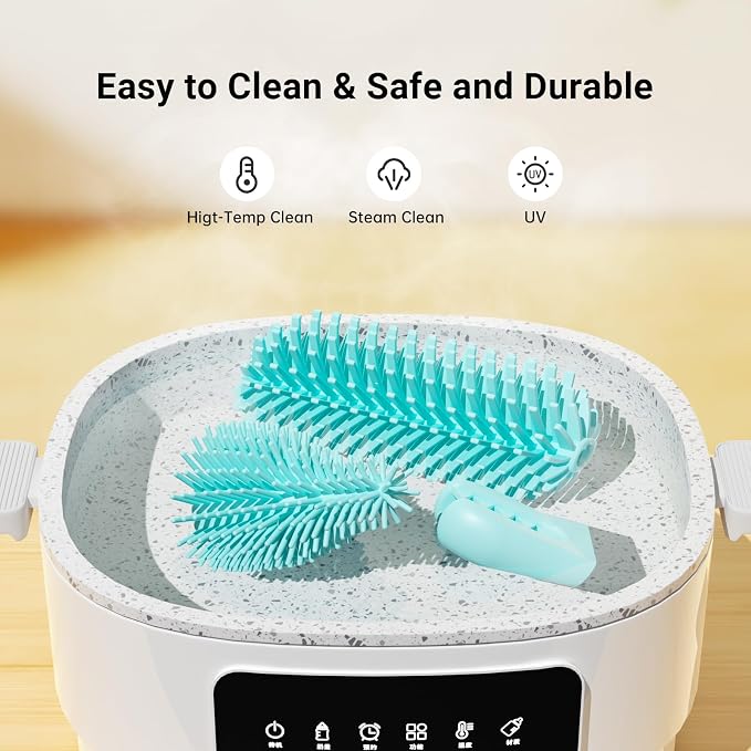 Baby Bottle Brush Cleaner Set - 10 in 1 Travel Bottle Cleaning Brush Kit - Image 7