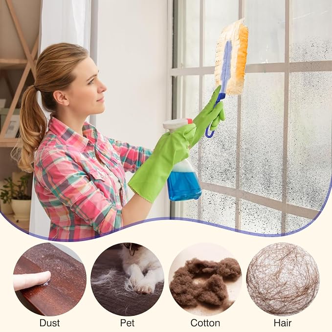 40 Count Duster Refills, Disposable Static Dust Removal Brush Replacement Head - Image 3