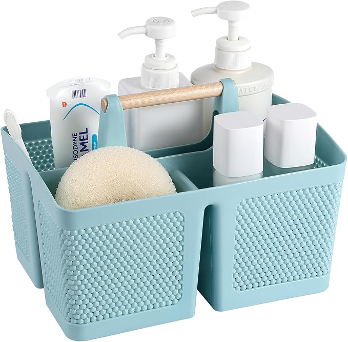 rejomiik Portable Shower Caddy Basket Plastic Cleaning Caddy Organizer Storage by rejomiik