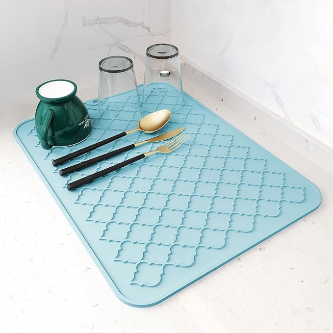 AMOAMI-Dish Drying Mats for Kitchen Counter-Silicone Dish Drying Mat-Kitchen by AMOAMI