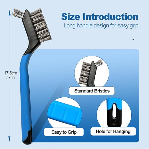 Mini Wire Brush Set 6Pcs - Image 2