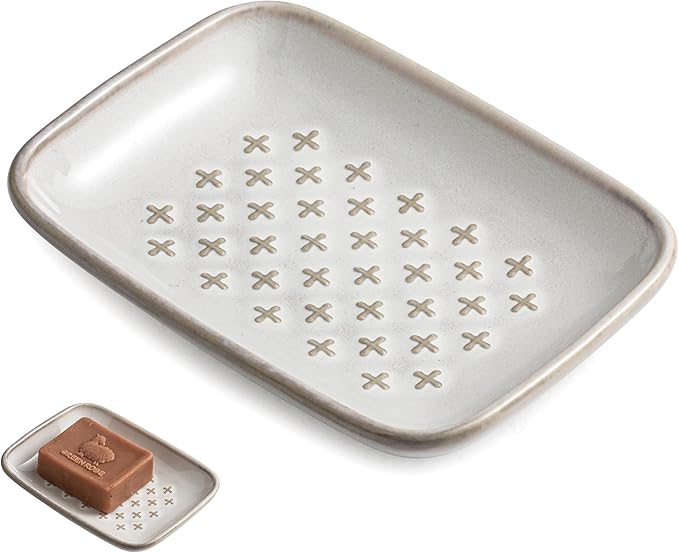 Gomakren Soap Dish, Shower Soap Holder, Ceramic Soap Dishes by Gomakren