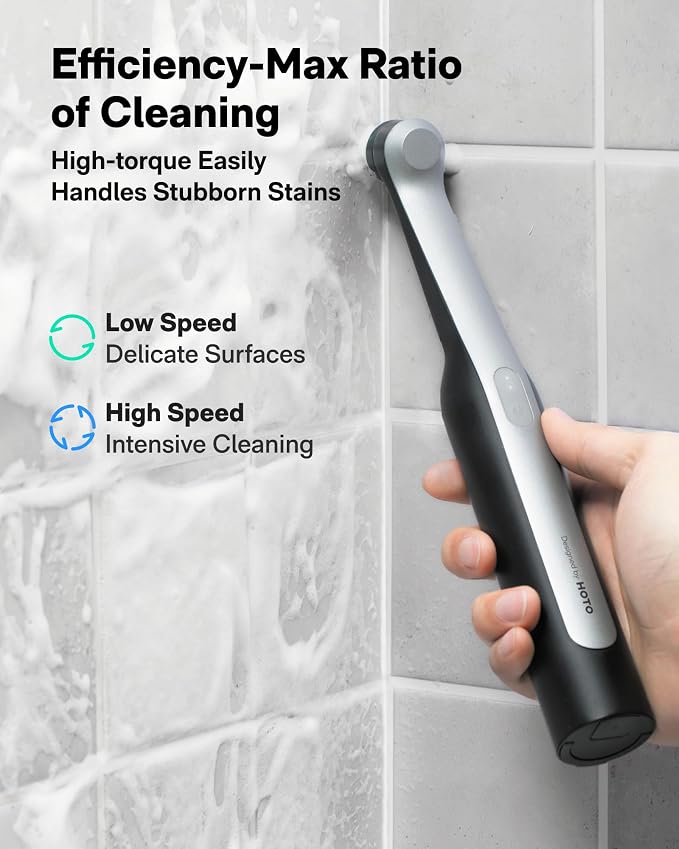 HOTO Wand™ Cordless Spin Scrubber, Electric Rechargeble Grout Cleaning Brush - Image 6