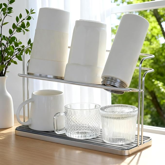 Bottle Drying Rack, Coffee Mug Holder by Unknown