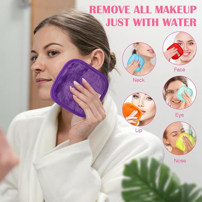 Orighty Makeup Remover Cloths 7-Day Set, Premium & Reusable Makeup Remover Pads - Image 3