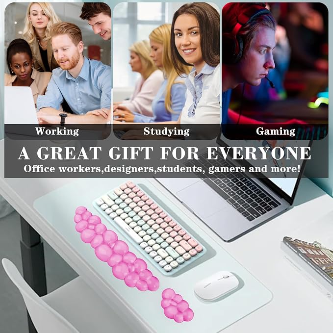Gel Cloud Keyboard and Mouse Wrist Rest, Cute Wrist Support and Arm Support - Image 7