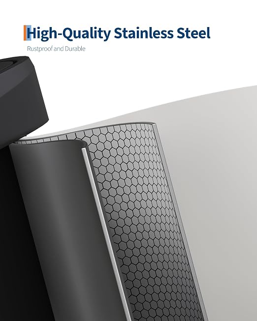 16 Gallon Trash Can, Stainless Steel Kitchen Garbage Can, Recycling or Waste Bin - Image 3