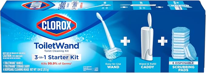 Clorox ToiletWand Toilet Cleaning Kit, ToiletWand, Caddy and 6 Refills - Image 10