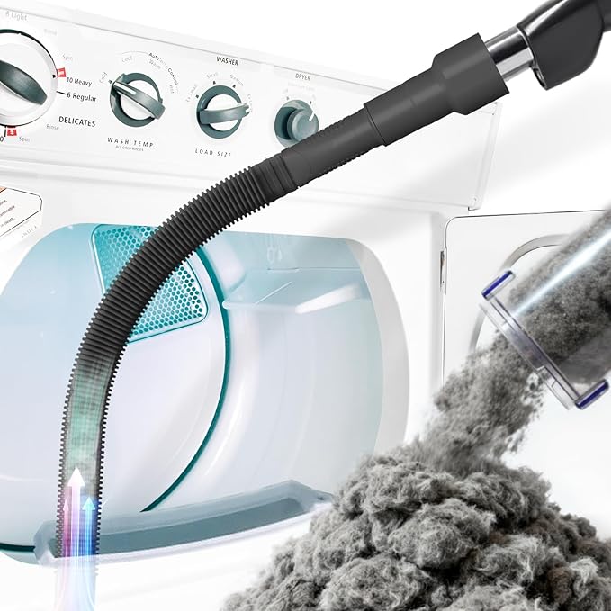 Holikme Dryer Vent Cleaner Kit Vacuum Hose Attachment Brush by Holikme