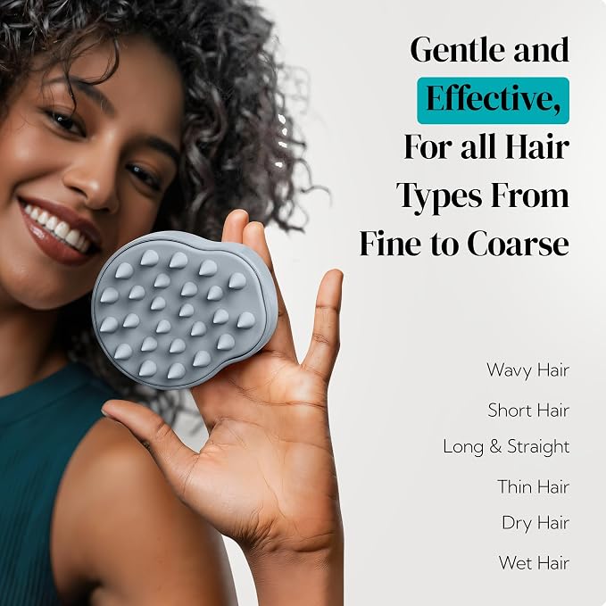 HEETA Scalp Massager 2 Pack for Hair Growth, Soft Silicone Bristles to Remove - Image 8