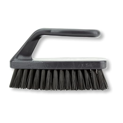 SPARTA Scrub Brush with Iron Shaped Handle and Stiff Bristles, Heavy Duty by SPARTA