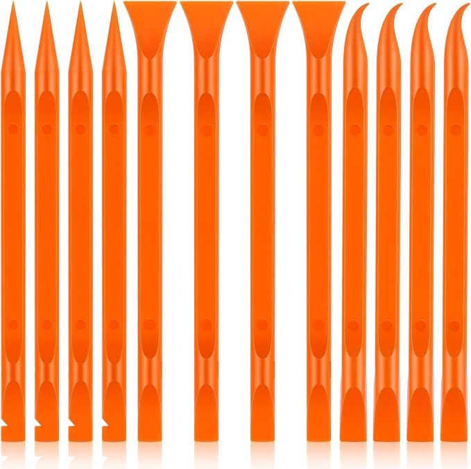 12 PCS Carbon Fiber Plastic Scrapers Tool, Non-Scratch Scraper Tool by Unknown