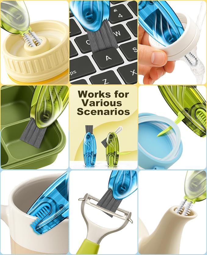 4 in 1 Cup Lid Gap Cleaning Brush Set 2 Pcs - Image 6