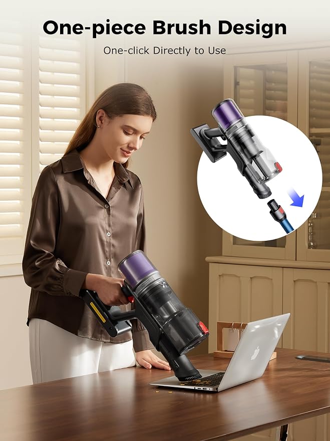 Proscenic Cordless Vacuum Cleaner, 45Kpa 55Mins Runtime, 180°Bendable Wand - Image 9