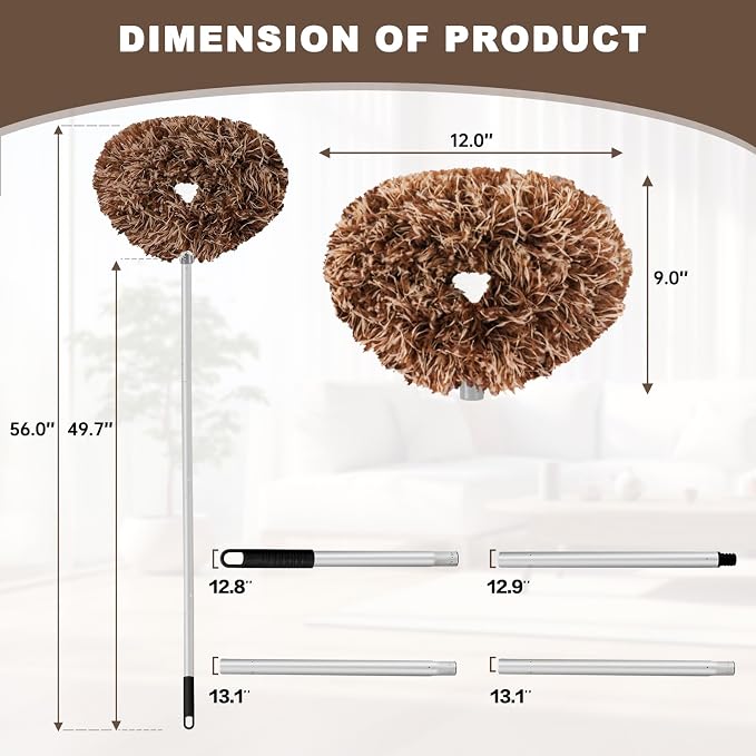 Ceiling Fan Cleaner Duster Reusable Microfiber Ceiling Fan Blade Cleaner - Image 6