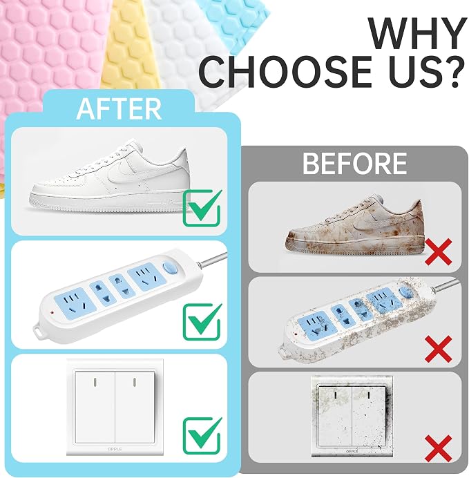 20 Pack Magic Sponge Eraser Sheets, Disposable Portable Magic Cleaning Eraser - Image 5