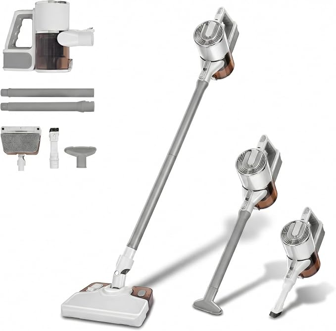 Wet Dry Vacuum Cleaner, 3-in-1 Cordless Vacuum and Mop Combo，45Mins Runtime by XXULDCF