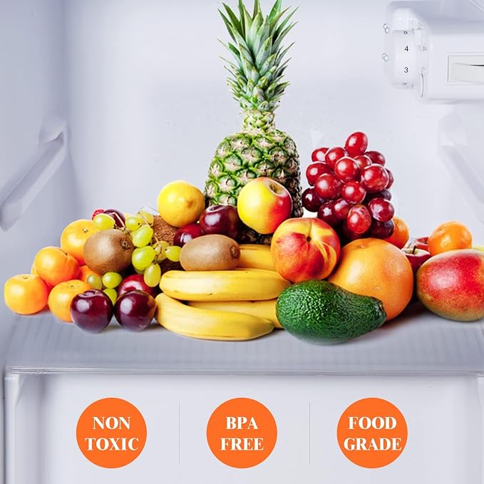 17.5" X 120" Refrigerator Liners Shelf Liner, Fridge Liners Non Slip Washable - Image 2