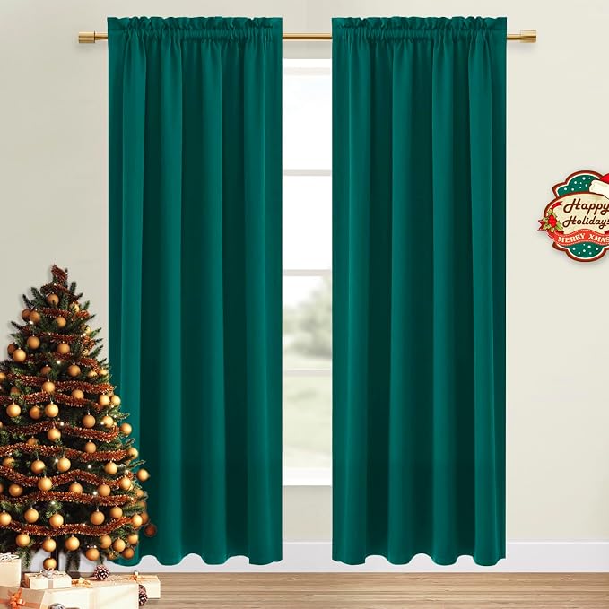 DWCN Blackout Curtains Thermal Insulated, Energy Saving & Noise Reducing - Image 9
