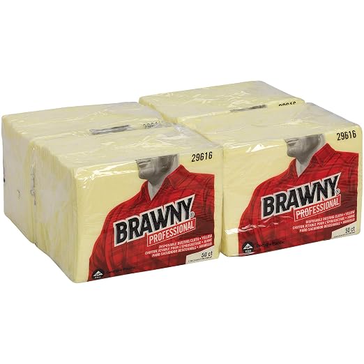 Georgia-Pacific Brawny Yellow 1/8 Fold Disposable Dusting Cloth by GP PRO - Image 8
