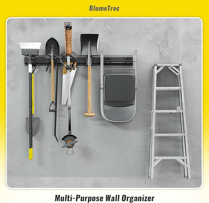 Garage Tool Organizer Wall Mount, 4 Rails - Image 7