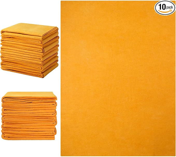 10 Pack Shammy Cloths Absorbent Cleaning Towels by Roshtia