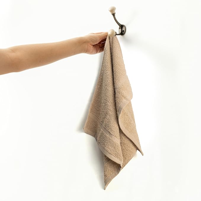 Basic Hand Towels 16x26 Inches – Bulk Pack of 24 – Beige Color – Soft and - Image 4