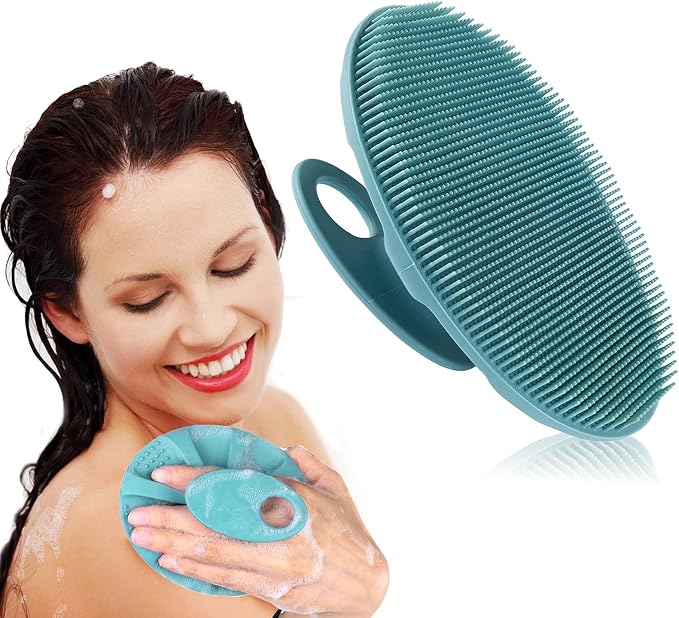 INNERNEED Soft Silicone Body Cleansing Brush Shower Scrubber, Gentle by INNERNEED