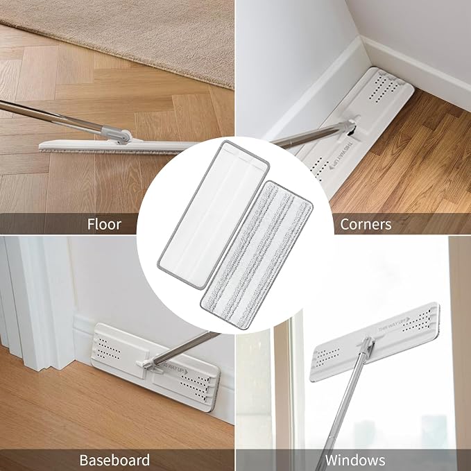 10Pcs Joymoop Mop Replacement Pads, 13 * 4.9'' Universal Mop Pads Mop Head - Image 6