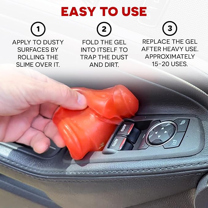 STUPID Technologies Slime-X – Re-Engineered Car Cleaning Gel 4-Pack – Detailing - Image 2