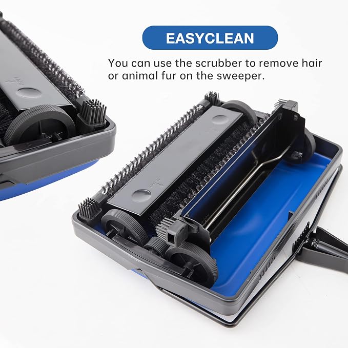 Yocada Carpet Sweeper Cleaner for Home Office Low Carpets Rugs Undercoat - Image 4