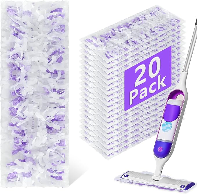 20 Pack Power Mop Refills Pad Compatible by DOCXCDO