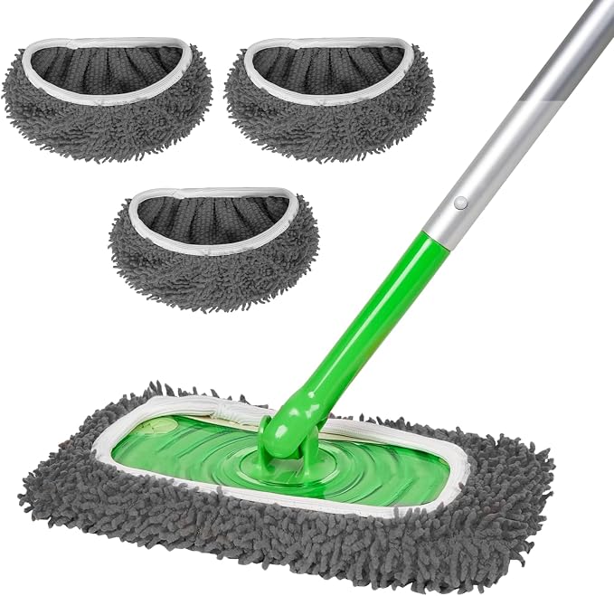 Reusable 100% Coral Fleece Mop Pads Compatible by ZHAYAO